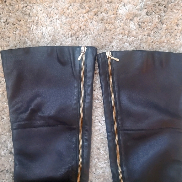 Chanel Lambskin Thigh High Zipper Boots - Picture 5 of 10